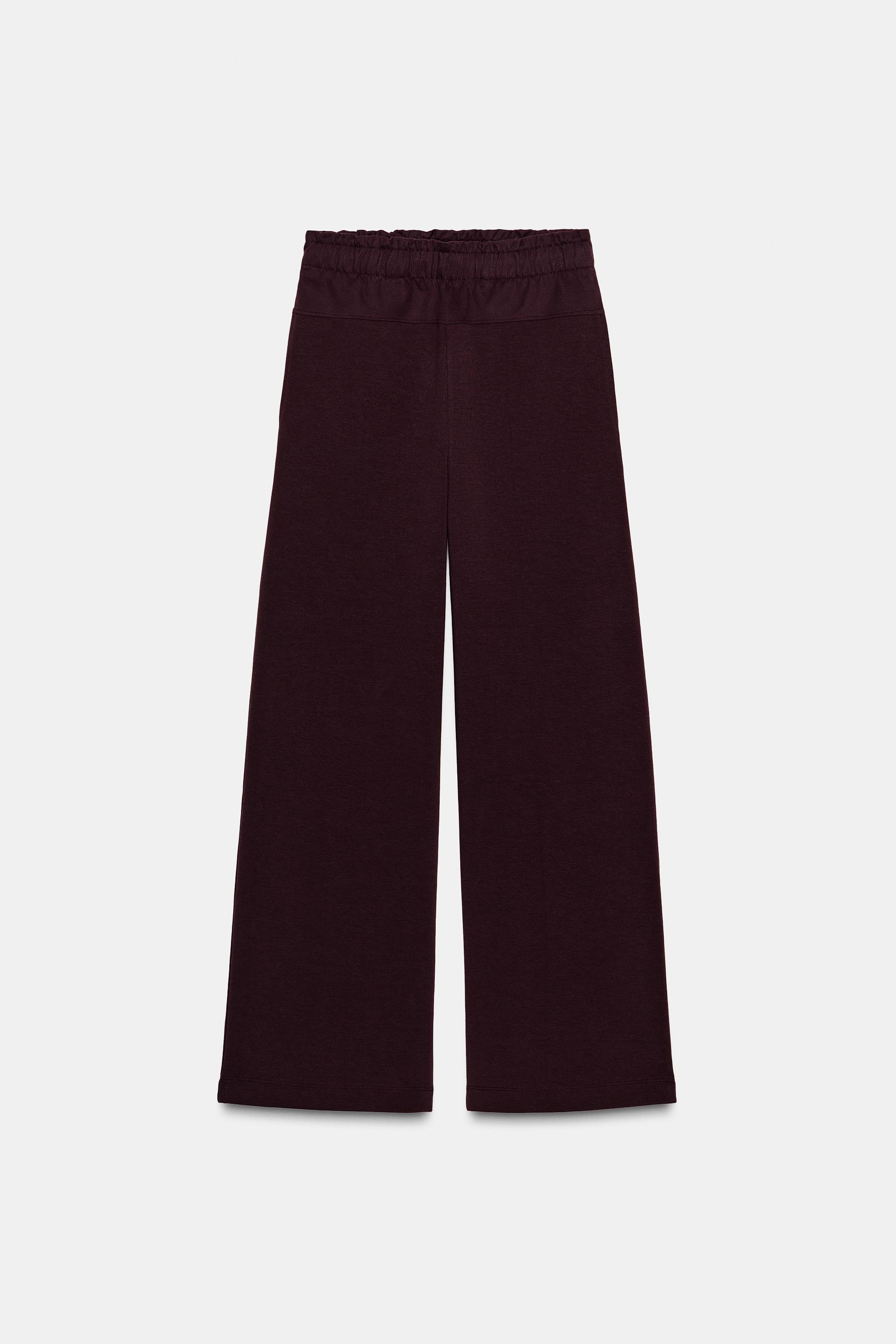 CONTRASTING FABRIC PANTS